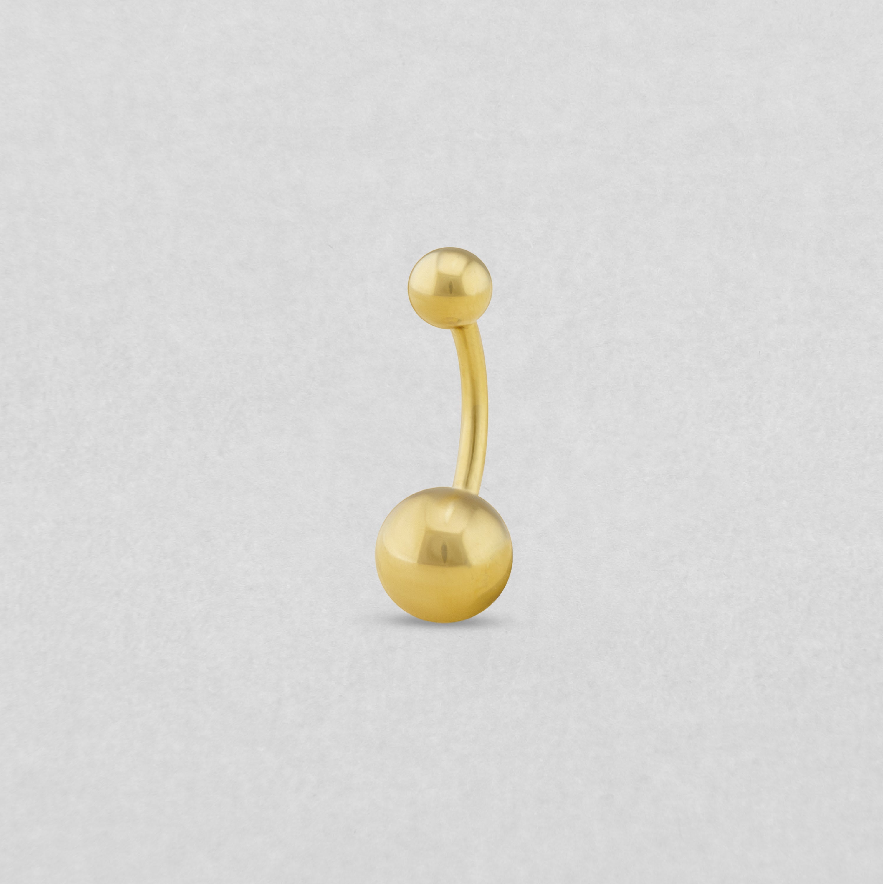 Nombril en or et zirconiums