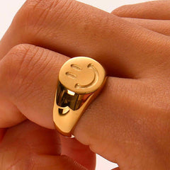 Plain Smiley Ring